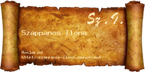 Szappanos Ilona névjegykártya