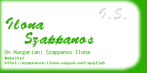 ilona szappanos business card